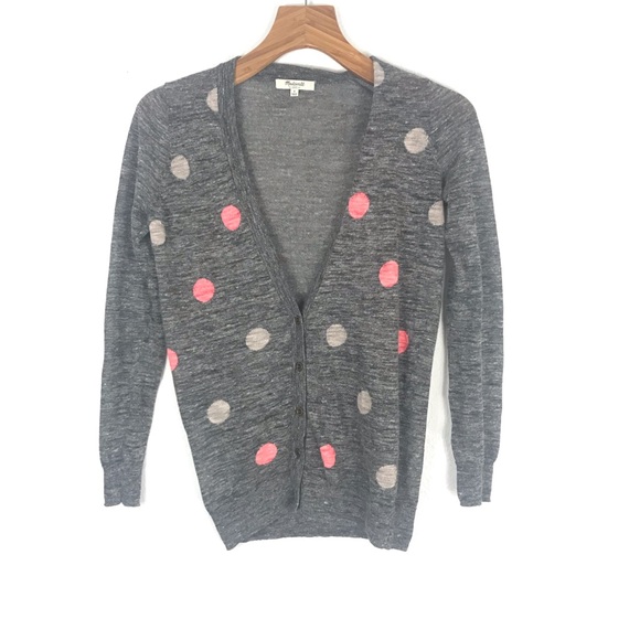 Madewell Fairweather polka dot cardigan - Picture 2 of 7